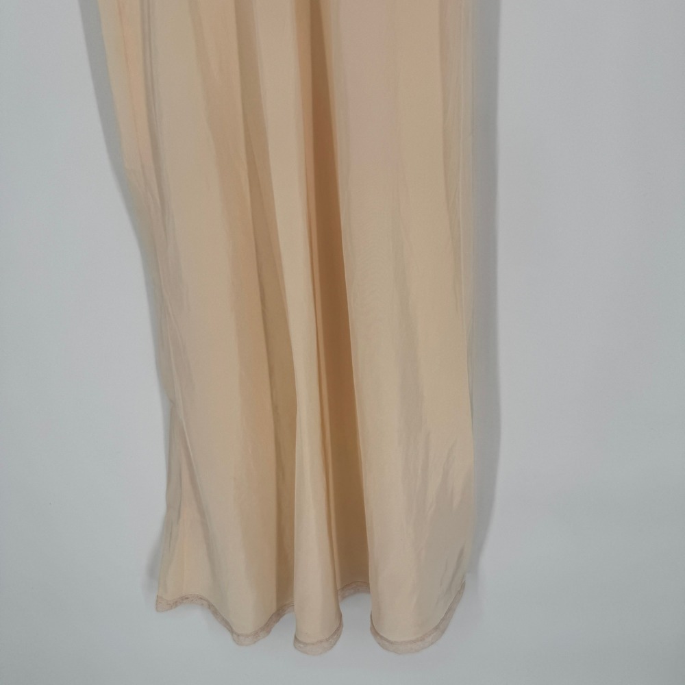 Y2K Lace Trim Slip Dress XS S Butter Yellow Coquette Balletcore Layering Dainty - Picture 4 of 12